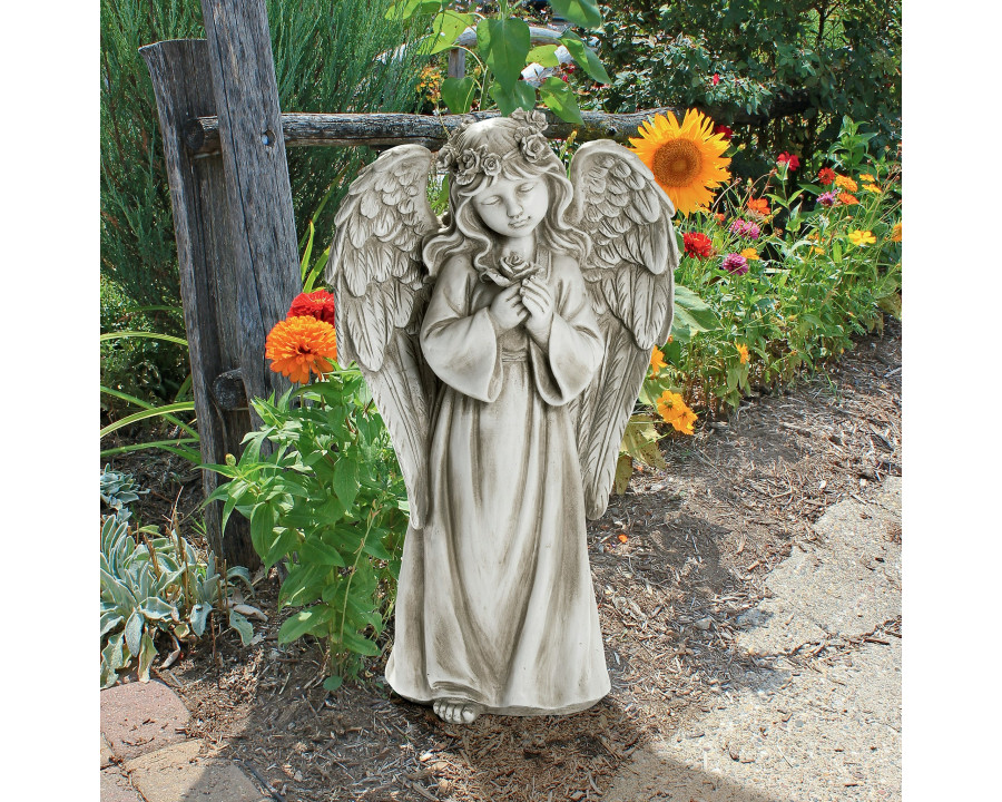 Toscano - Divine Messenger Memorial Garden Angel Statue