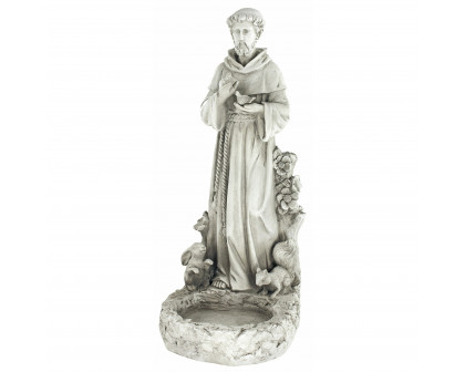 Toscano - Saint Francis Garden Reflection Pool Birdbath Statue