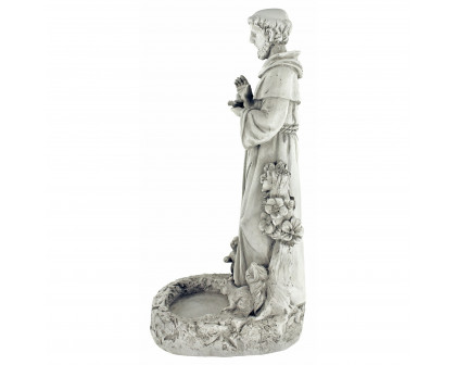 Toscano - Saint Francis Garden Reflection Pool Birdbath Statue