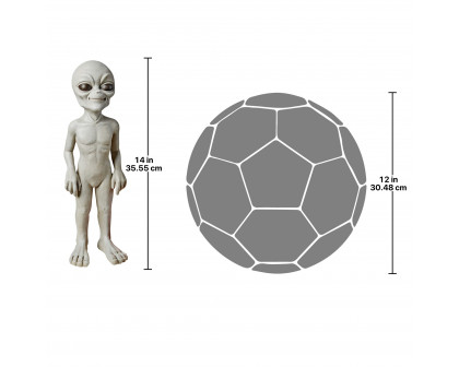 Toscano The Out-of-this-World Alien Extra Terrestrial Statue - Small