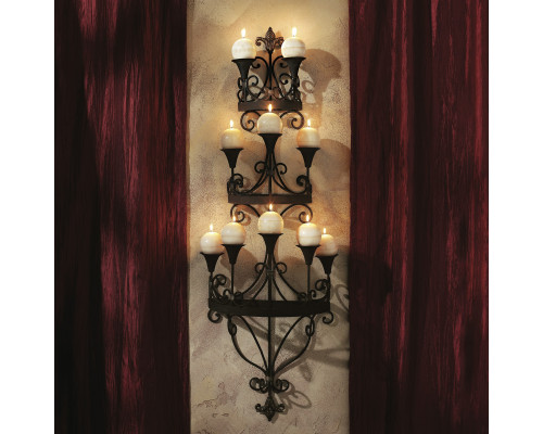 Toscano - Carbonne Candle Chandelier Wall Sconce