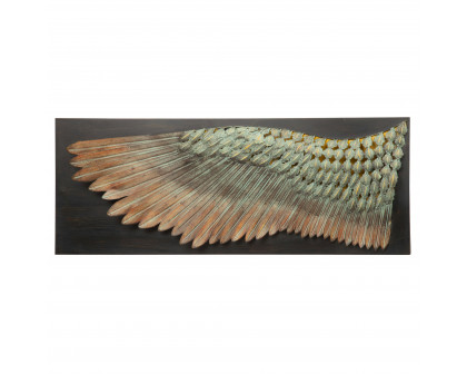 Toscano - Wing of Icarus Sculptural Wall Frieze in Metal