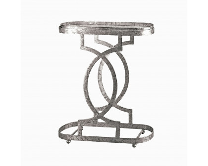 Toscano - Art Deco Petite Caddie Side Table in Steel