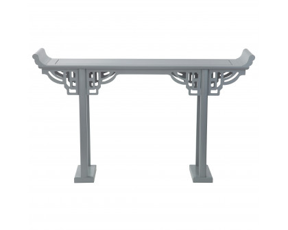 Toscano Forbidden City Asian Console Table - Gray, Hardwood