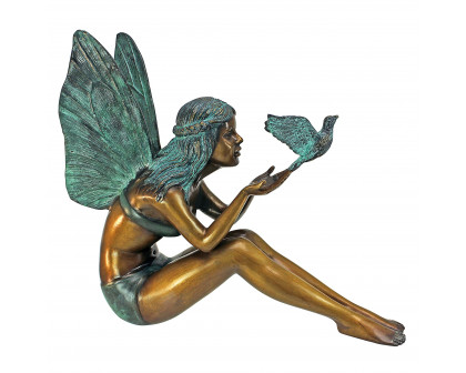 Toscano - Bird Fairy Garden Statue