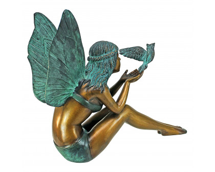 Toscano Bird Fairy Medium Garden Statue