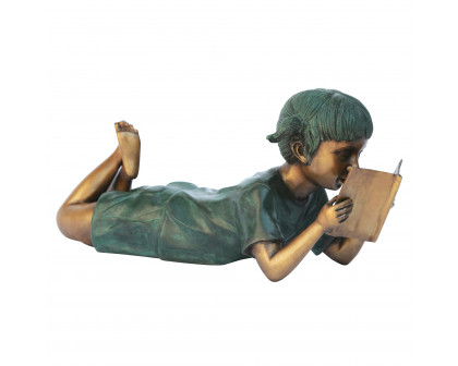 Toscano - Bookworm Reader Garden Statue