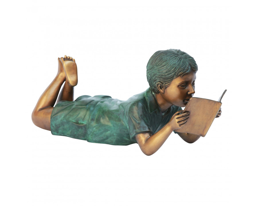 Toscano - Bookworm Reader Garden Statue