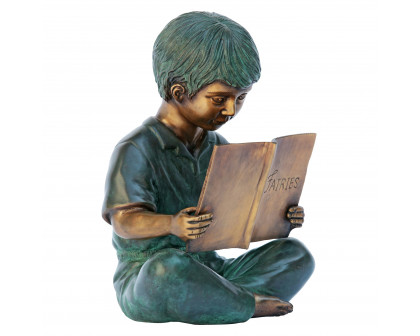 Toscano Story Book Garden Statue - Boy