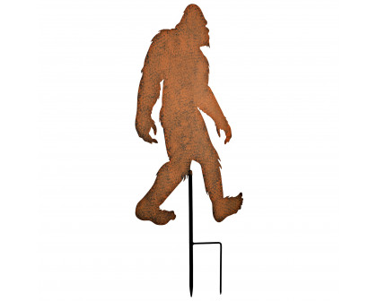 Toscano - Bigfoot Spotted Silhouette Yeti Garden Stake