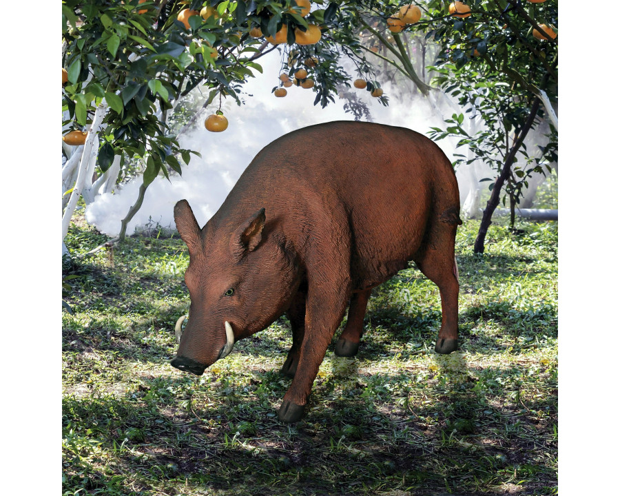 Toscano - Life-Size Razorback Wild Boar Garden Statue