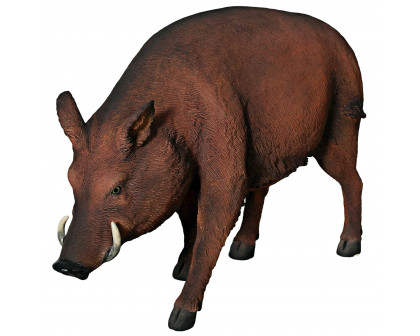 Toscano - Life-Size Razorback Wild Boar Garden Statue