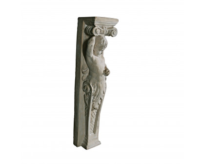 Toscano - Fontainebleau Winged Cherub Architectural Pilaster