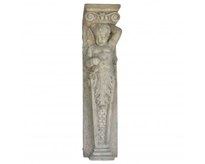 Toscano - Fontainebleau Winged Cherub Architectural Pilaster