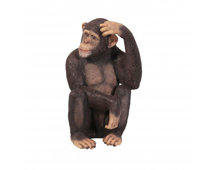 Toscano - Chauncey the Confused Chimp Garden Monkey Statue