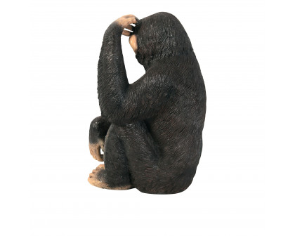 Toscano - Chauncey the Confused Chimp Garden Monkey Statue