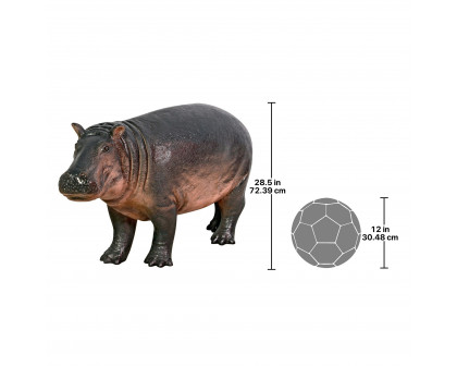 Toscano - Bobo the Baby Hippo Garden Statue