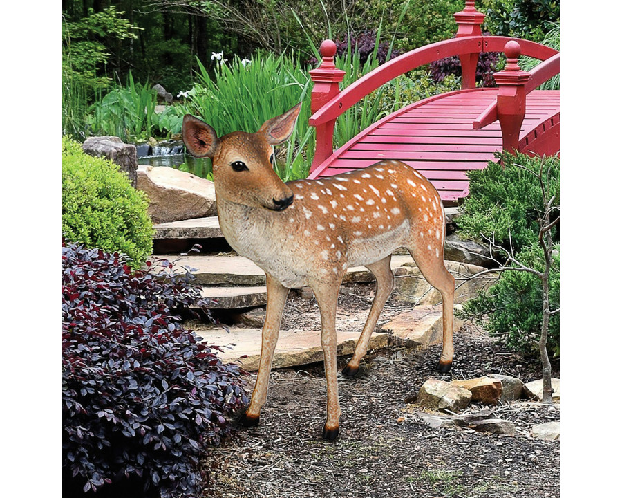 Toscano - Spotted Deer Forest Fawn Garden Statue