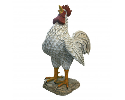 Toscano - Cock-a-doodle-do Roadside Rooster Garden Statue