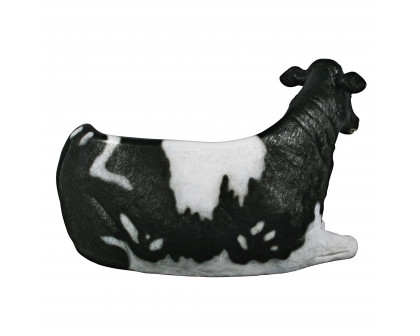 Toscano - Cowch Holstein Cow Photo Op Sculptural Bench