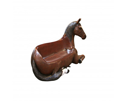 Toscano - Saddle-Up Horse Photo Op Sculptural Bench