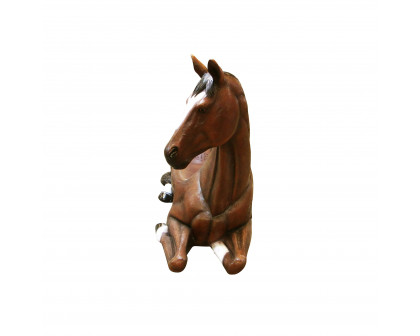 Toscano - Saddle-Up Horse Photo Op Sculptural Bench