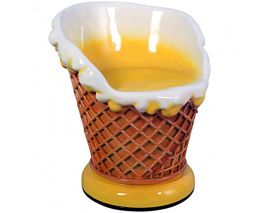 Toscano - Ice Cream Parlor Sculptural Chair in Fiberglass