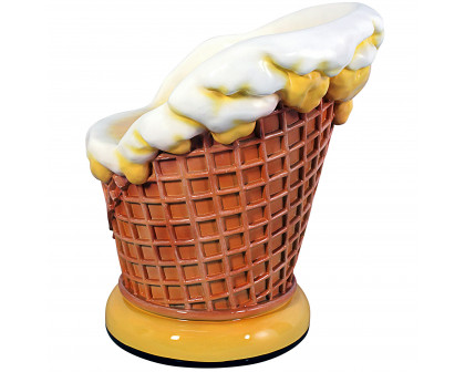 Toscano - Ice Cream Parlor Sculptural Chair in Fiberglass