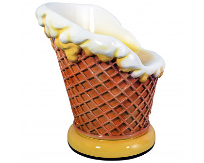 Toscano - Ice Cream Parlor Sculptural Chair in Fiberglass