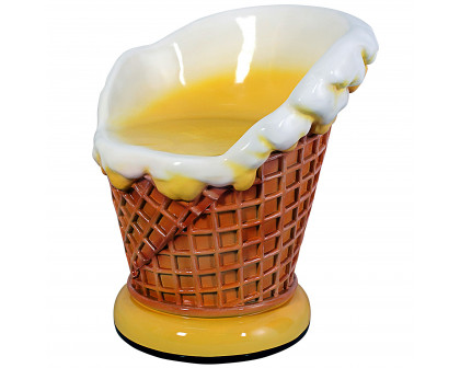 Toscano - Ice Cream Parlor Sculptural Chair in Fiberglass