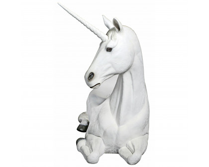 Toscano - Mystical Horned Unicorn Photo Op Sculptural Bench