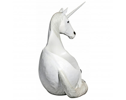 Toscano - Mystical Horned Unicorn Photo Op Sculptural Bench