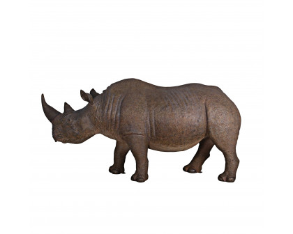 Toscano - Life-Sized Rhinoceros Garden Animal Statue