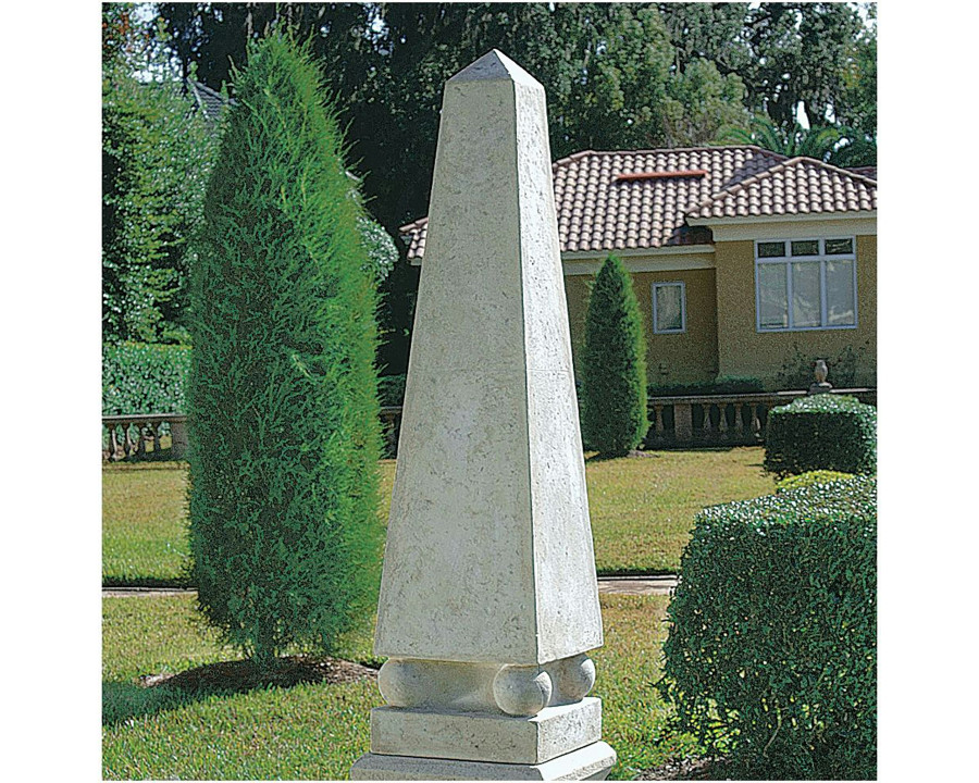 Toscano - Grande Garden Neoclassical Obelisk Statue