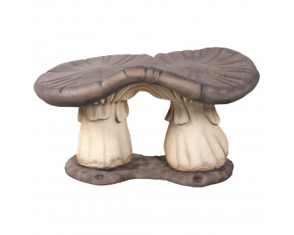 Toscano - Massive Mystic Mushroom Photo Op Sculptural Bench