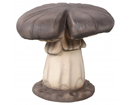 Toscano - Massive Mystic Mushroom Photo Op Sculptural Stool in Fiberglass