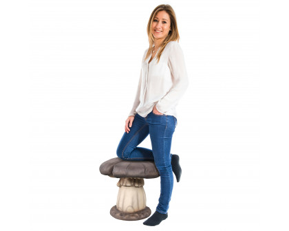 Toscano - Massive Mystic Mushroom Photo Op Sculptural Stool in Fiberglass