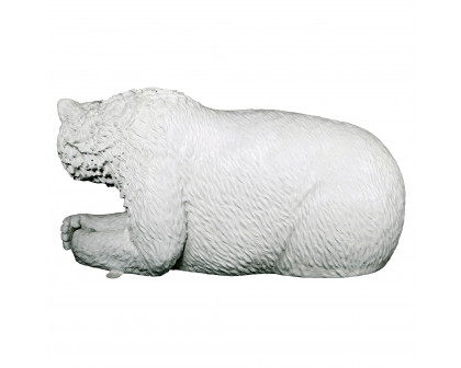 Toscano - Brawny Polar Bear Sculptural Bench