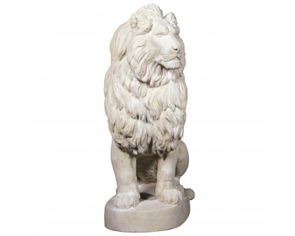 Toscano - Stately Chateau Lion Sentinel Garden Statue