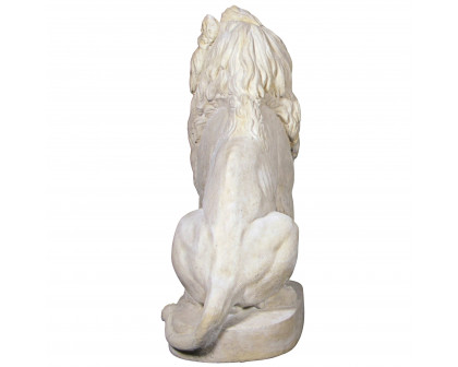 Toscano Stately Chateau Lion Sentinel Garden Statue - Right