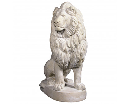 Toscano - Stately Chateau Lion Sentinel Garden Statue