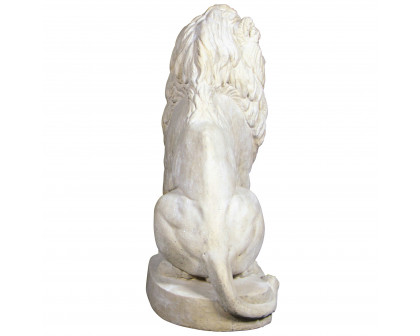 Toscano Stately Chateau Lion Sentinel Garden Statue - Left