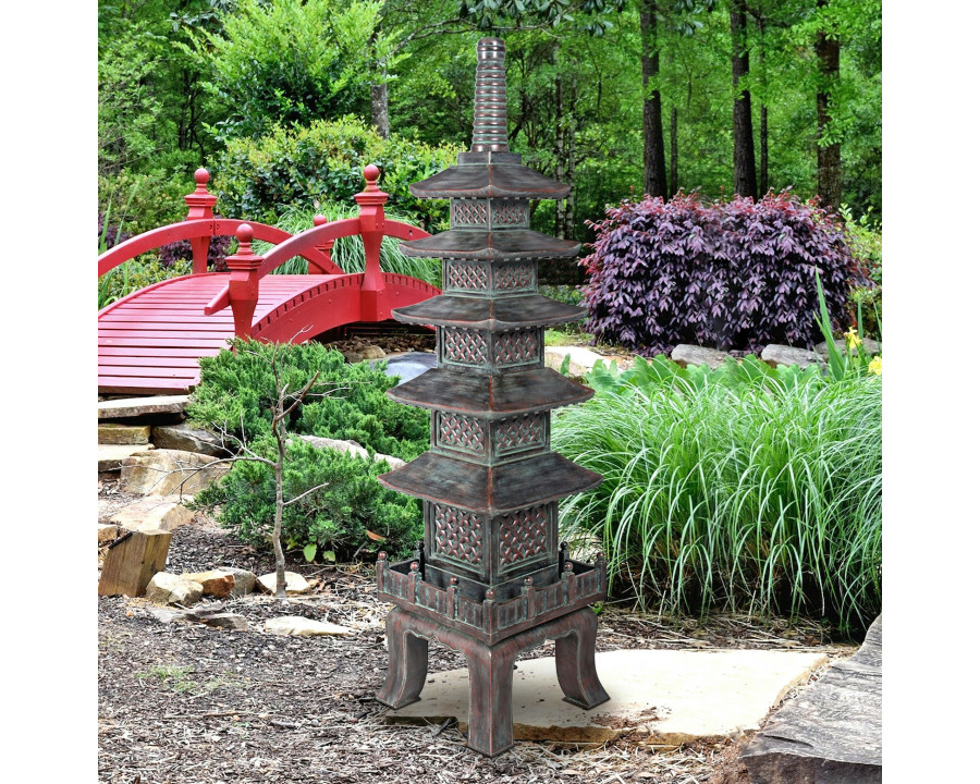 Toscano The Nara Temple Asian Grande Garden Pagoda Statue