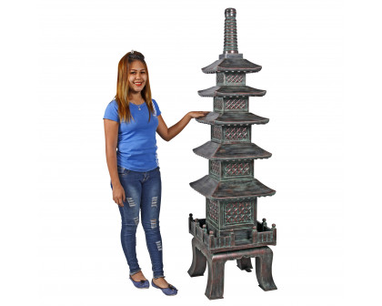 Toscano The Nara Temple Asian Grande Garden Pagoda Statue