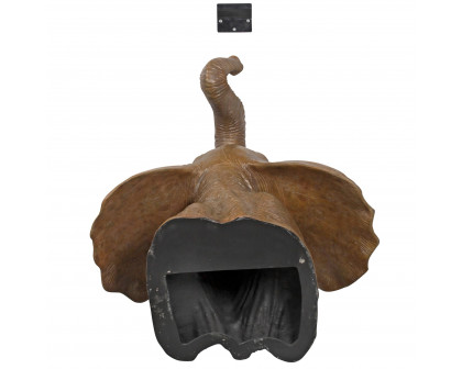 Toscano - Exotic African Elephant Trophy Head Wall Mount Sculpture