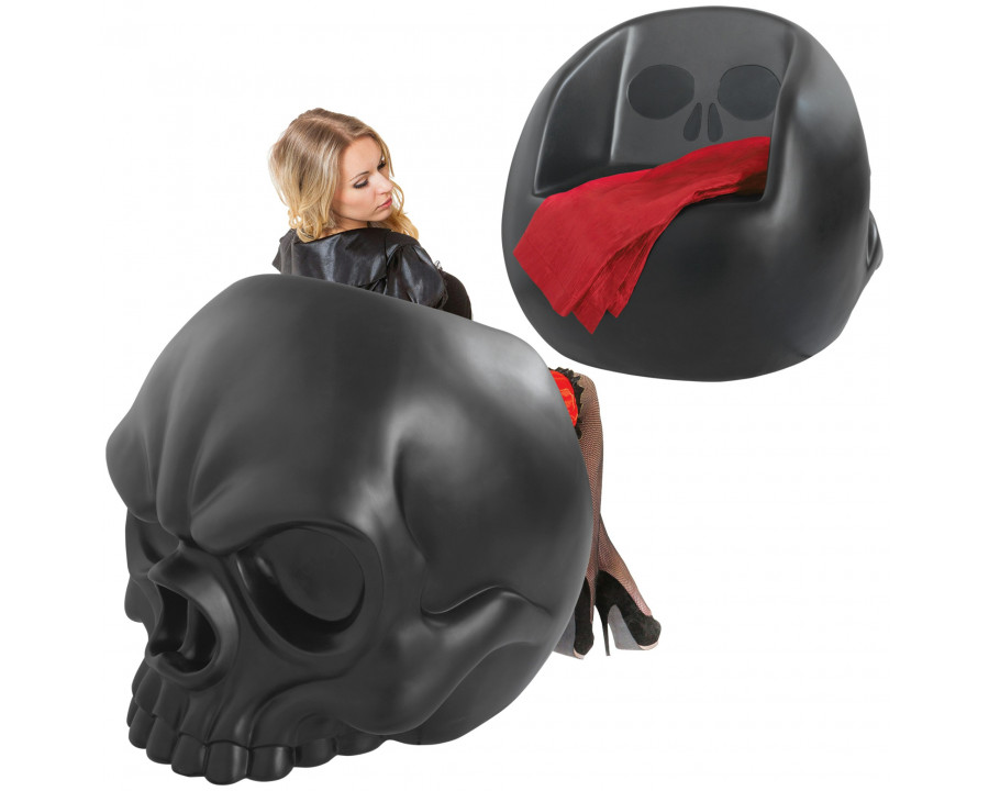 Toscano - Lost Souls Gothic Skull Sculptural Chair