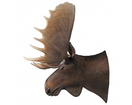 Toscano - North American Majestic Moose Trophy Head Wall Sculpture