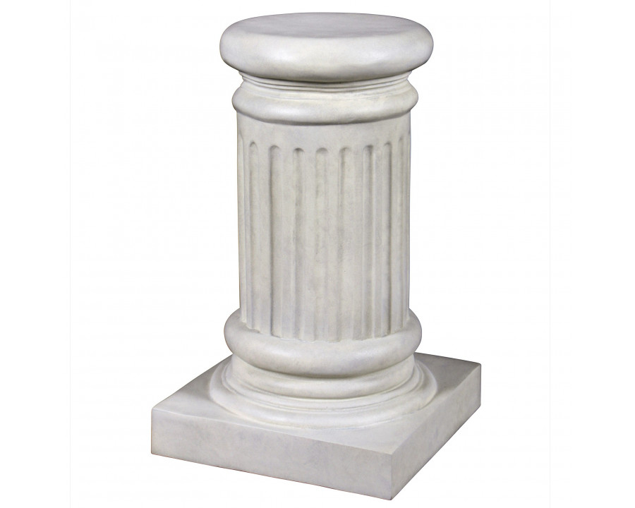 Toscano - Classical Greek Fluted Small Garden Statuary Pedestal