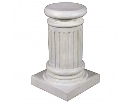 Toscano - Classical Greek Fluted Small Garden Statuary Pedestal