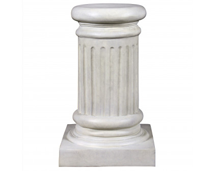 Toscano - Classical Greek Fluted Small Garden Statuary Pedestal